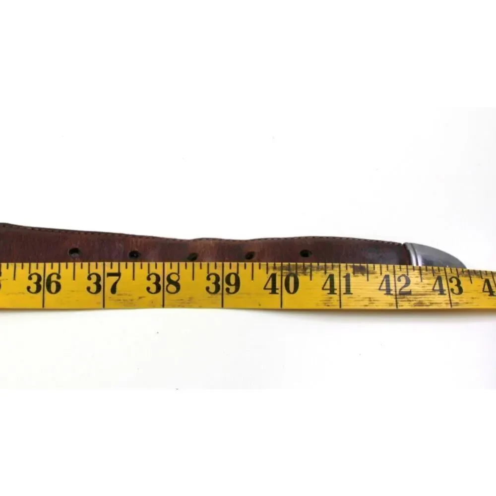 BRIGHTON BROWN BLACK GENUINE LEATHER 1 1/8